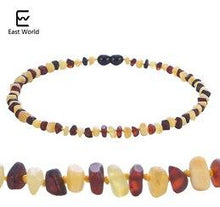 Load image into Gallery viewer, HAOHUPO Raw Amber Necklaces for Adults Raw Irregular Beads Baltic Natural Amber Women Necklace Organic Jewelry Amazon Supplier