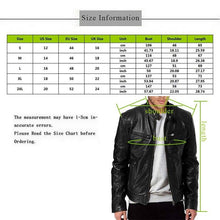Load image into Gallery viewer, 2019 Men Jacket New Men Motocycle Jacket 2019 Trendy Streetwear Stand Collar PU Leather Slim Fit Jacket Casual Autumn Coats