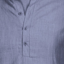 Load image into Gallery viewer, 2019 Men Summer Casual Blouse Cotton Linen V Neck Loose Tops Short Sleeve POLO Shirt New Arrival Clothing S-5XL