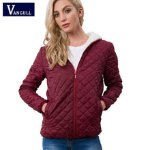 Load image into Gallery viewer, Autumn 2019 New Parkas basic jackets Female Women Winter plus velvet lamb hooded Coats Cotton Winter Jacket Womens Outwear coat