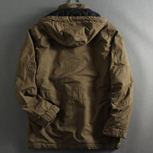 Load image into Gallery viewer, Autumn and Winter Military Style Hooded Parka Coats Thick Warm Man Jackets and Coat European and American Men Clothes 2020 A831
