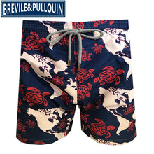 Load image into Gallery viewer, 2020 Brand Brevile pullquin Beach Board Shorts Men Turtles Swimwear Adults Boardshorts Cat Santa Claus Skateboard Man Beachwear
