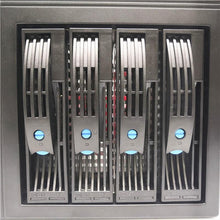 Load image into Gallery viewer, home storage hot-swap NAS Storage Server chassis IPFS Miner 4 drive bays 6GB sata backplane support mini-itx motherboard black