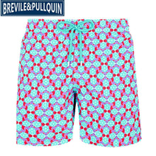 Load image into Gallery viewer, 2020 Brand Brevile pullquin Beach Board Shorts Men Turtles Swimwear Adults Boardshorts Cat Santa Claus Skateboard Man Beachwear