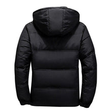 Load image into Gallery viewer, 2019 Winter Jacket Mens Quality Thermal Thick Coat Snow Red Black Parka Male Warm Outwear Fashion White Duck Down Jacket Men