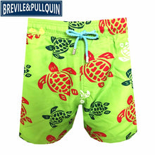 Load image into Gallery viewer, 2020 Brand Brevile pullquin Beach Board Shorts Men Turtles Swimwear Adults Boardshorts Cat Santa Claus Skateboard Man Beachwear