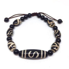 Load image into Gallery viewer, High quality Tibet Dzi Beads Bracelet Natural Stone 9 eyes and 3 Eyes Beads New Design Fengshui Beads Bracelet Free Shipping