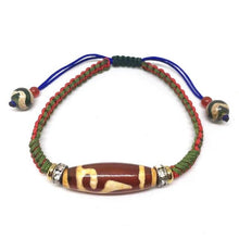 Load image into Gallery viewer, High quality Tibet Dzi Beads Bracelet Natural Stone 9 eyes and 3 Eyes Beads New Design Fengshui Beads Bracelet Free Shipping