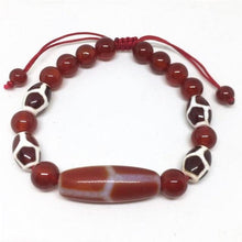 Load image into Gallery viewer, High quality Tibet Dzi Beads Bracelet Natural Stone 9 eyes and 3 Eyes Beads New Design Fengshui Beads Bracelet Free Shipping