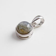 Load image into Gallery viewer, Hot Sale 100% 925 Sterling Silver Customizable Natural Malachite Labradorite Crystal Agate Opal Tigereye Gem Pendants Jewelry