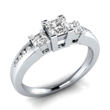 Load image into Gallery viewer, Jellystory Classic Women Ring 925 Silver with Sapphire Emerald Amethyst Gemstone Jewelry Wedding Party Gifts size 6-10 wholesale