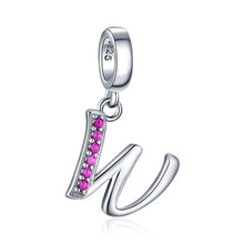 Load image into Gallery viewer, JewelryPalace Initial 925 Sterling Silver Beads Charms For Bracelet Silver 925 original Beads Jewelry Making Pendant Necklace