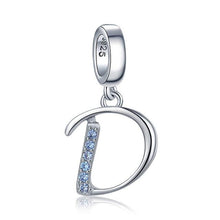 Load image into Gallery viewer, JewelryPalace Initial 925 Sterling Silver Beads Charms For Bracelet Silver 925 original Beads Jewelry Making Pendant Necklace
