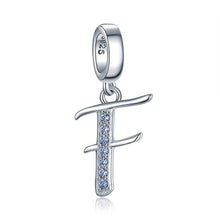 Load image into Gallery viewer, JewelryPalace Initial 925 Sterling Silver Beads Charms For Bracelet Silver 925 original Beads Jewelry Making Pendant Necklace