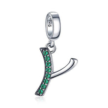Load image into Gallery viewer, JewelryPalace Initial 925 Sterling Silver Beads Charms For Bracelet Silver 925 original Beads Jewelry Making Pendant Necklace