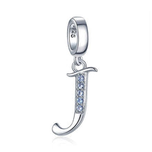 Load image into Gallery viewer, JewelryPalace Initial 925 Sterling Silver Beads Charms For Bracelet Silver 925 original Beads Jewelry Making Pendant Necklace