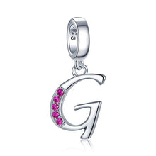 Load image into Gallery viewer, JewelryPalace Initial 925 Sterling Silver Beads Charms For Bracelet Silver 925 original Beads Jewelry Making Pendant Necklace
