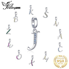 Load image into Gallery viewer, JewelryPalace Initial 925 Sterling Silver Beads Charms For Bracelet Silver 925 original Beads Jewelry Making Pendant Necklace