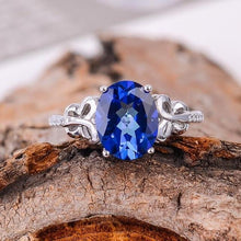 Load image into Gallery viewer, KJJEAXCMY fine jewelry 925 Silver inlaid with natural tanzanite women's ring is optional.zxcvg