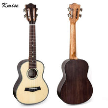 Load image into Gallery viewer, Kmise Concert Ukulele 23 inch Ukelele Tiger Flame Okoume Starter Kit Classical Guitar Head with Gig Bag Tuner Strap String