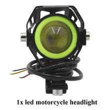 Load image into Gallery viewer, LED Motorcycle Headlight Mini U7 Spotlight Angel Bulbs 125W Lamp Headlight Motorcycle Scooter Motorbike Lights 12V Led Fog Light