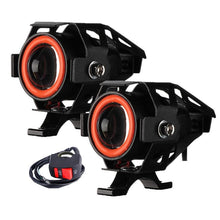 Load image into Gallery viewer, LED Motorcycle Headlight Mini U7 Spotlight Angel Bulbs 125W Lamp Headlight Motorcycle Scooter Motorbike Lights 12V Led Fog Light