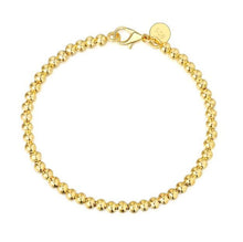 Load image into Gallery viewer, LEKANI 100% 925 Solid Real Sterling Silver Fashion 4mm Beads Chain Bracelet 20cm For Teen Girls Lady Gift Women Fine Jewelry