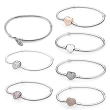 Load image into Gallery viewer, LIDU 100%925 Sterling Silver High Quality Pandoras Heart Heart Classic Bracelet For Free Gift Delivery To Friends