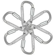 Load image into Gallery viewer, Lixada 5PCS Aluminum Carabiner Outdoor EDC Climbing Equipment Carabineros for Keys Tool Mountaineering Hook Climbing Accessories