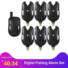 Load image into Gallery viewer, Lixada Wireless Digital Fishing Alarm Fishing Bite Alarms Set Fishing Receiver Sound Alert Kit Led Alarm Indicator with Case