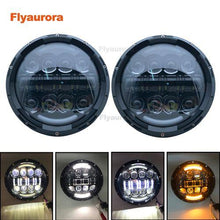 Load image into Gallery viewer, Motorcycle 7 Inch Headlight For honda cb400 honda cb750 7Inch Round DRL Turn Signal Halo LED Headlamp