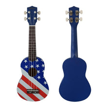 Load image into Gallery viewer, National flag Decal pattern soprano 21 inch beginner wholesale price ukulele