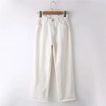 Load image into Gallery viewer, Nice Spring Summer Women Casual Jeans Wide Leg Pants High Waist Loose Wide Leg Jeans Korean Style Straight Jeans