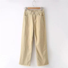 Load image into Gallery viewer, Nice Spring Summer Women Casual Jeans Wide Leg Pants High Waist Loose Wide Leg Jeans Korean Style Straight Jeans