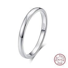 Load image into Gallery viewer, ORSA JEWELS 100% Real 925 Sterling Silver Women Rings Sample Korean Style Finger Ring Men Wedding Band Fine Jewelry Gift OSR73
