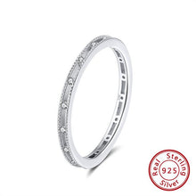 Load image into Gallery viewer, ORSA JEWELS 100% Real 925 Sterling Silver Women Rings Sample Korean Style Finger Ring Men Wedding Band Fine Jewelry Gift OSR73
