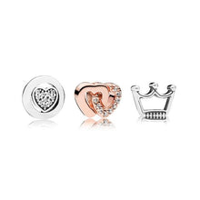 Load image into Gallery viewer, PDB 05 Silver 925 FLOATING LOCKET Small Charm Stored Infinite Small Charm Combination Series Double Heart Unlimited Series