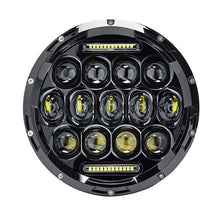 Load image into Gallery viewer, Partol 7" Motorcycle LED Headlight 60W 75W High Low Beam DRL Daytime Running Light 6000K 12V 24V For Harley FLD Touring Softail