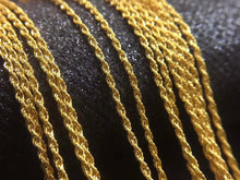 Load image into Gallery viewer, RINYIN Fine Jewelry Genuine 18K Yellow Gold Necklace Twisted Singapore Chain Stamped Au750 16" 18" Inches