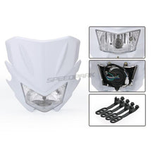 Load image into Gallery viewer, SPEEDPARK Universal Motorcycle Headlight Headlamp Fairing For KAWASAKI YAMAHA SUZUKI HONDA KTM Dirt Bike