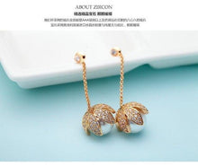 Load image into Gallery viewer, Sale Fashion jewelry 925 silver Needle name Earrings Female Crystal from Austrian Woman Christmas gift