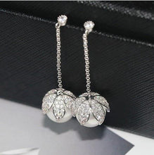 Load image into Gallery viewer, Sale Fashion jewelry 925 silver Needle name Earrings Female Crystal from Austrian Woman Christmas gift