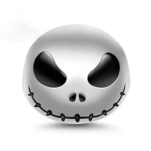 Load image into Gallery viewer, Starland "Jack Skull" Black 925 Sterling Silver Beads Devil Pumpkin Charms for Halloween with Cubic Zircon fit PANDORA Bracelets