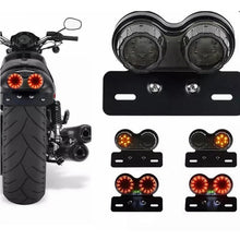 Load image into Gallery viewer, Tail Light for BMW Honda Harley Motorcycle 40 LED Turn Signal Brake Lights License Plate Integrated Taillight Universal DC 12V