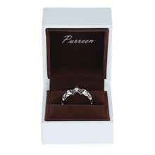 Load image into Gallery viewer, The Legend of Zelda Crystal 925 Sterling Silver Zora Zora's Sapphire Ocarina of Time Engagement Ring