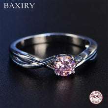 Load image into Gallery viewer, Trendy Gemstones Amethyst Silver Ring Blue Sapphire Ring Silver 925 Jewelry Aquamarine Ring For Women Engagement Rings