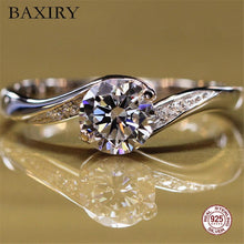Load image into Gallery viewer, Trendy Gemstones Silver Ring Amethyst Blue Sapphire Ring Silver 925 Jewelry Aquamarine Ring For Women Cocktaill Engagement Rings