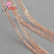 Load image into Gallery viewer, Wholesale 50pcs/Lot Women 925 Sterling Silver Necklaces Exquisite Finding Making Chain Accessory Christmas DIY Jewelry Gifts