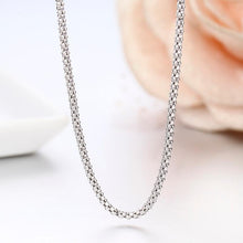 Load image into Gallery viewer, Windshow 14"-32" 925 Sterling Silver Popcorn Chain Short Choker Necklace Women Girls Jewelry Colar Collier Collares Mujer Kolye