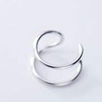 Load image into Gallery viewer, YPAY 100% Solid 925 Sterling Silver Ear Cuff Clip On Earrings For Women Girl Without Piercing Twist Earing Fine Jewelry YME580